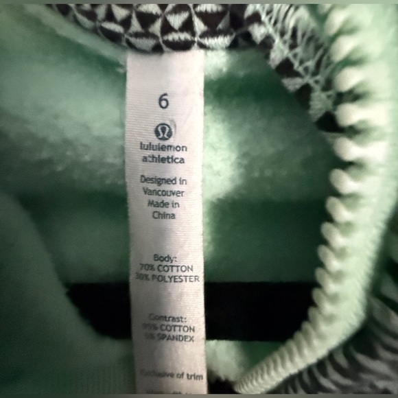 Lululemon Full Zip Scuba Jacket - Double Diamond Fresh Teal - Picture 4 of 6